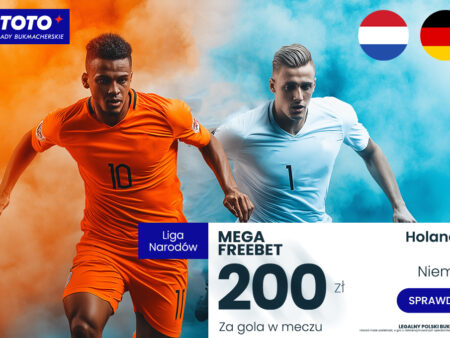 Mega Freebet 200 PLN za gola w meczu Holandia – Niemcy!