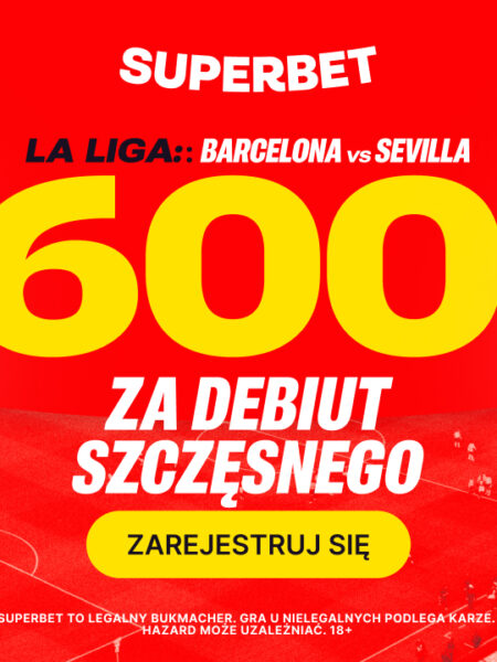 Bonus 600 PLN za debiut Wojciecha Szczęsnego w Barcelonie!